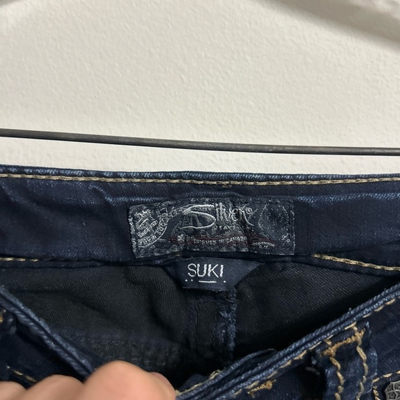 Silver Jeans Women's Skinny Jeans - Dark Blue - Picture 4 of 5